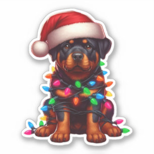 Cute jultomtweiler klistermärken