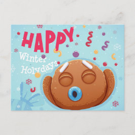 Cute julvykort vykort