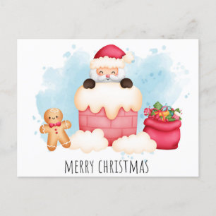 Cute julvykort vykort