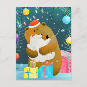 Cute julvykort vykort