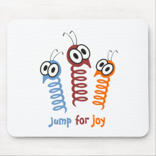 Cute Jump för roligt citat Musmatta