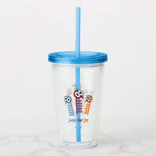 Cute Jump för roligt citat Take Away Mugg