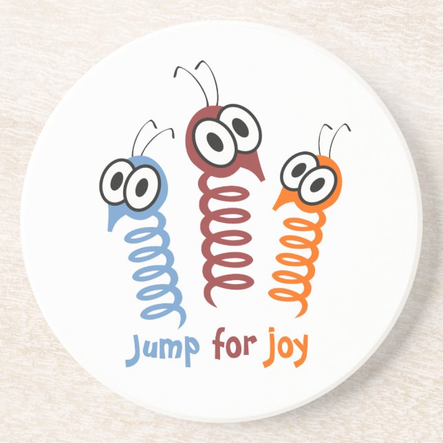 Cute Jump för roligt citat Underlägg (Framsidan)