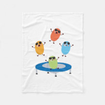 Cute Jumping Candy Beans Wearing Sunglasses