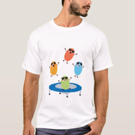 Cute Jumping Candy Beans Wearing Sunglasses T Shirt