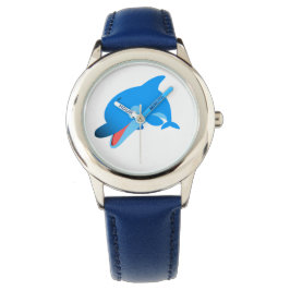 Cute Jumping Tecknad Dolphin Watch Armbandsur