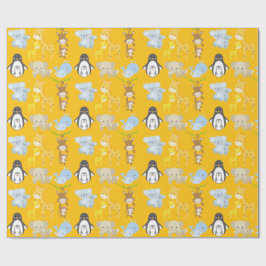 Cute Jungle Animal Wrapping Paper – Animals Presentpapper
