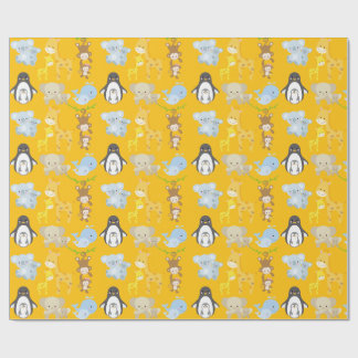 Cute Jungle Animal Wrapping Paper – Animals Presentpapper