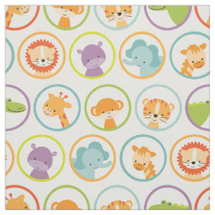 Cute Jungle Animals in Circles Tyg