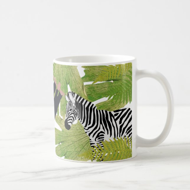 Cute Jungle Animals Safari Boy | Flickor Kaffemugg (Höger)