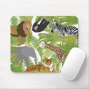 Cute Jungle Animals Safari Boy Flickor Musmatta