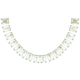 Cute Jungle Animals Safari Car Greenery Birthday Vimplar