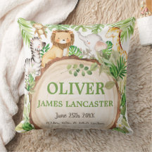 Cute Jungle Animals Safari Greenery Boy Nursery