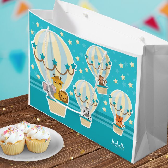 Cute Jungle Animals som flyger i Luftballonger (Skapare uppladdad)