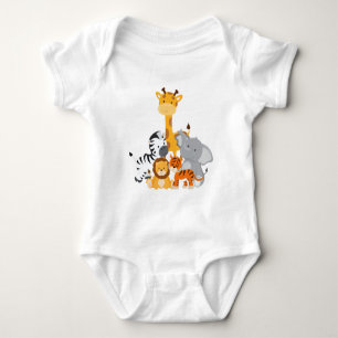 Cute Jungle Baby djur Infant Creeper Tröja