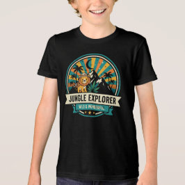 Cute Jungle Explorer Safari Lion Wild Kids' Shirt T Shirt