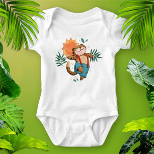 Cute Jungle Leopard Baby T Shirt