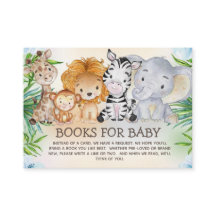 Cute Jungle Safari Animals Bokar for Baby Shower