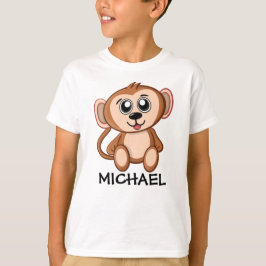 Cute Jungle Safari Monkey Animal Kids T Shirt