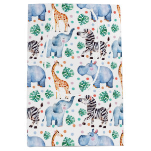 Cute Jungle Vilda djur Gift Bag
