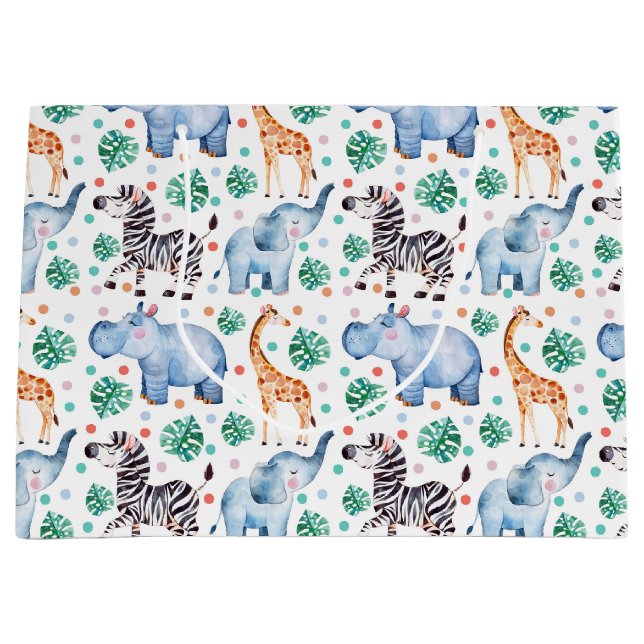 Cute Jungle Vilda djur Gift Bag (Framsidan)