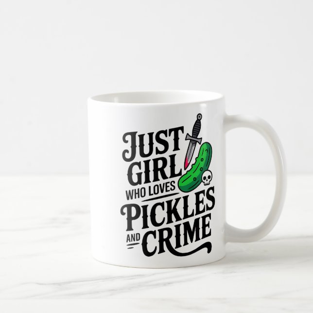 Cute Just A Girl Who Loves Ckles And Crime Hallowe Kaffemugg (Höger)