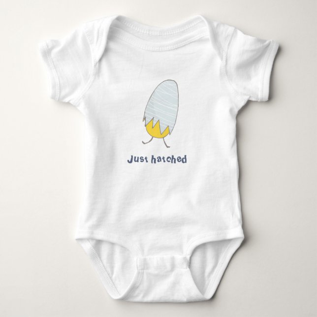 Cute just Hatzed Baby Chick Gender Neutral T Shirt (Framsida)