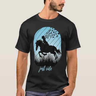 Cute Just Ride  Silhouette Vild Bi T Shirt