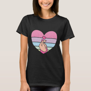 Cute K-pop Music Retro Heart Anime Älskare Kpop T Shirt