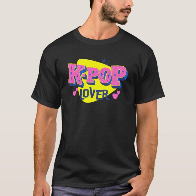 Cute K Pop Sydkoreanska Music Boys Girls Kpop T Shirt (Framsida)