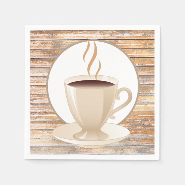 Cute kaffe pub papprare pappersservett (Framsidan)