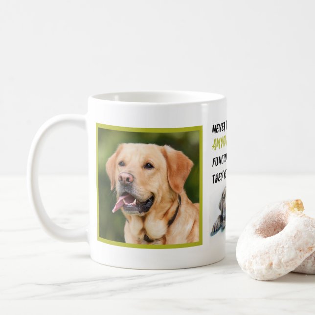 Cute kaffemissbrukare Labrador anpassningsbar Mugg (Med munk)