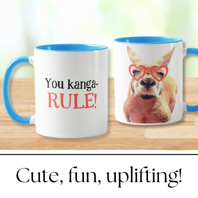Cute Kanagroo Funny Pun Animal Mugg (Skapare uppladdad)
