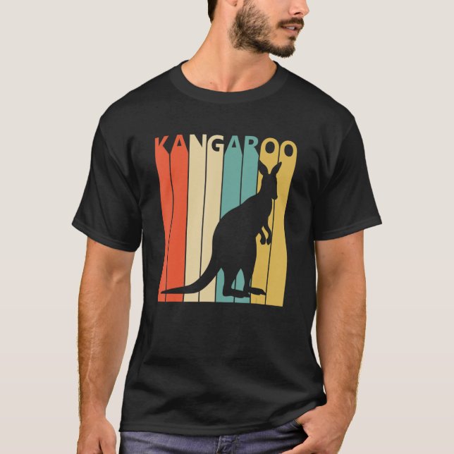 Cute Kangaroo Animal T Shirt (Framsida)
