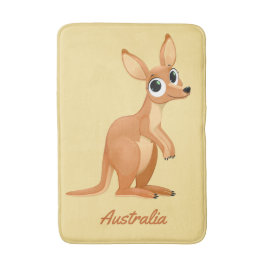 Cute Kangaroo anpassningsbar, matbad Badrumsmatta