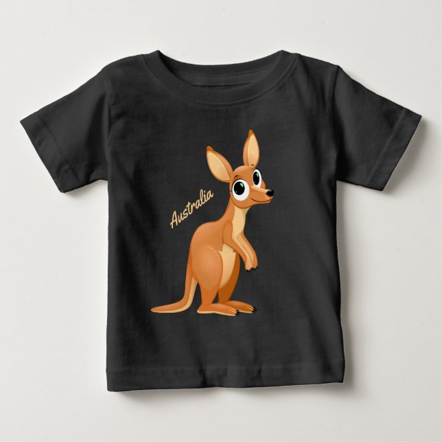 Cute Kangaroo anpassningsbar Text shirts & jacka T-shirt (Framsida)