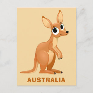 Cute Kangaroo anpassningsbar-vykort Vykort
