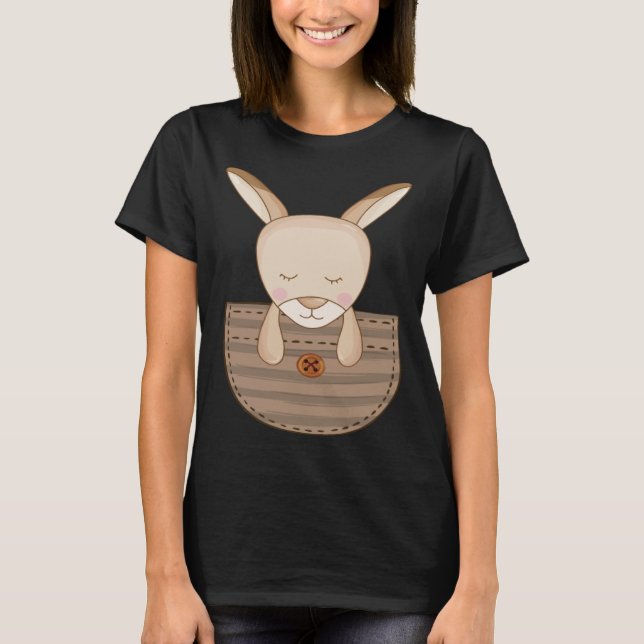 Cute Kangaroo Bag I Kangaroos Animal Friend Marsup T Shirt (Framsida)