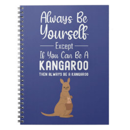 Cute Kangaroo Gifts Funny Humor Animal Humorous Anteckningsbok