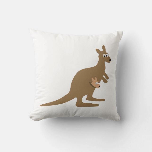 Cute Kangaroo och Joey Kudde (Framsida)
