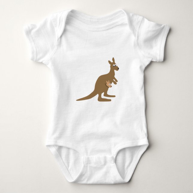 Cute Kangaroo och Joey Tee (Framsida)