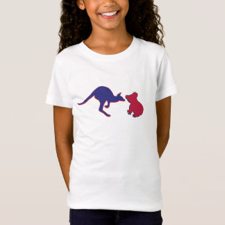 Cute Kangaroo och Koala Bear T Shirt