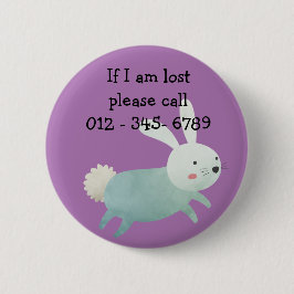 Cute-kanin, kontaktkontakt för Akutet för barn Knapp