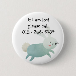 Cute-kanin, kontaktkontakt för Akutet för barn Knapp