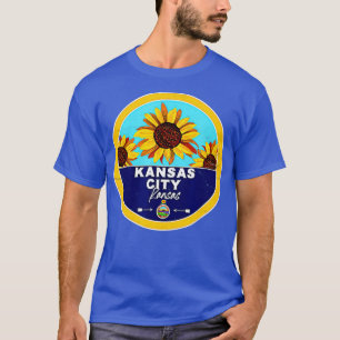 Cute Kansas City Kansas KS Solros Badge KC T Shirt