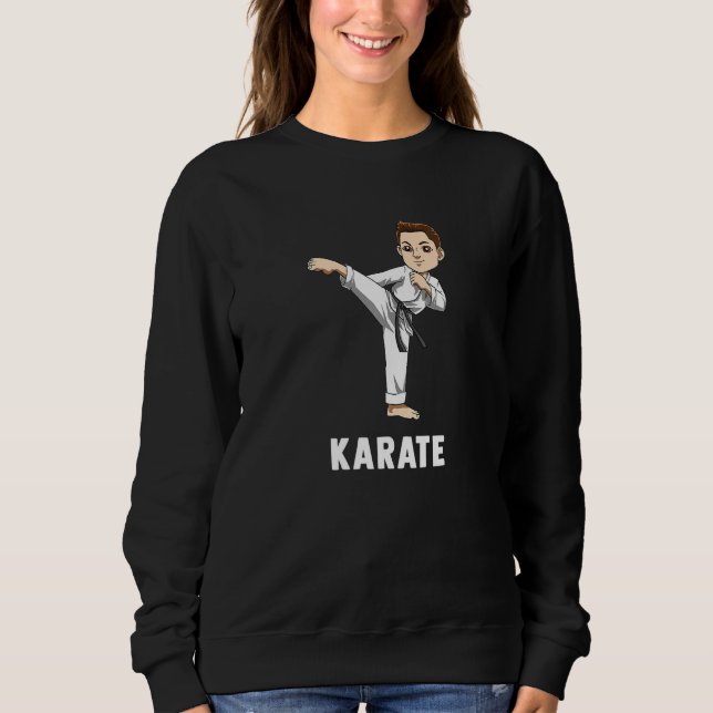 Cute Karate Boy T Shirt (Framsida)