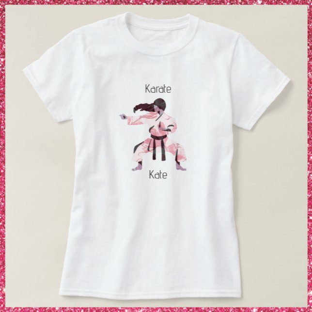Cute Karate Girl Martial Arts T Shirt (Bookmark my store! https://www.zazzle.com/store/capricepetit)