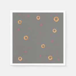 Cute KÄRLEK & BAGELS | GRÅTT | Pappersservett