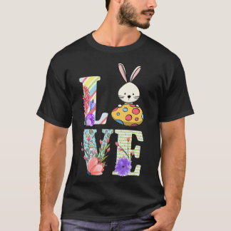 Cute KÄRLEK Bunny Rabbit Älskare Påsk Day Gift Man T Shirt
