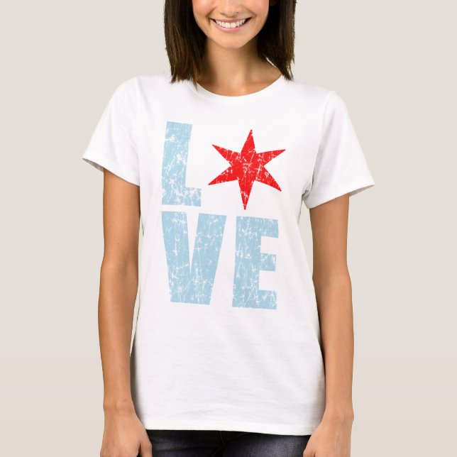 Cute Kärlek Chicago T-shirt (Framsida)
